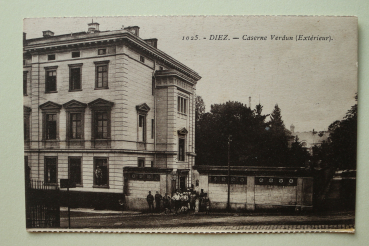 Ansichtskarte AK Diez 1919-1930 Kaserne Verdun Französische Besatzung Gebäude Architektur Ortsansicht Rheinland Pfalz